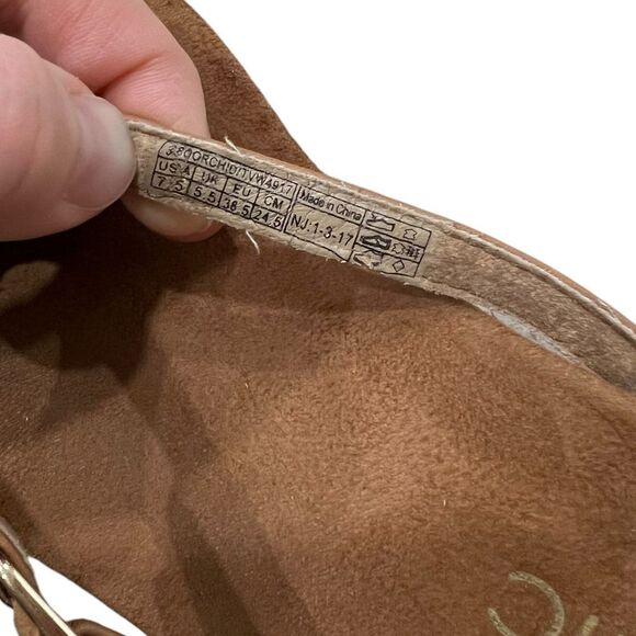 Vionic Brown Park Orchid Toepost Wedge Slip On Sandals 7.5 - Picture 4 of 4